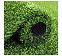 AISNXOQI Rouleau d'herbe Artificiel, Tapis de pelouse à Gazon Artificiel, 1x10m 30 mm Faux Tapis d'herbe Tapis extérieur du Tapis extérieur réaliste
