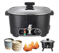 Aisny Fondoir à Cire 6L, Cire Bougie a Fondre Creuset à Cirer avec Bec Verseur et Régulateur de Température 750W 220V Machine à Cirer pour la Fabrication de Bougies Personnalisées