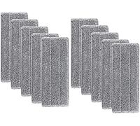 Aisoway Seau à balai avec seau+balai + 2 couches, serpillière, serpillière, serpillère rotative en acier inoxydable, balai à franges, balai à franges rotatifs, manche télescopique rotatif à 360° 10Pcs