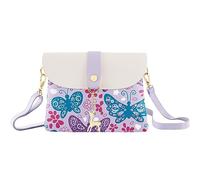 AISPARKY Petits sacs à bandoulière pour adolescentes et filles, jolis sacs à main pour enfants, sacs à bandoulière, cadeaux pour petites filles (plusieurs couleurs), Papillon/violet, S, sac à