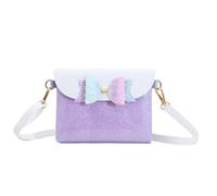 AISPARKY Petits sacs à bandoulière pour adolescentes et filles, jolis sacs à main pour enfants, sacs à bandoulière, cadeaux pour petites filles (plusieurs couleurs), Papillon Rose Violet Paillettes,