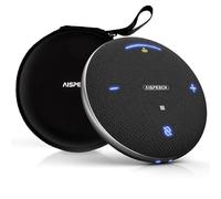 AISPEECH M4 Pro - Microphone de conférence avec micro vocal directionnel, capture vocale améliorée, transcription AI, réduction du bruit AI, USB C, haut-parleur Bluetooth pour espaces de travail