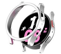 AISPORTS 2 Pack Compatible avec Samsung Galaxy Watch 4 44mm Case, Robuste Rigide PC Edge Bumper Case Antichoc Résistant Aux Chocs Frame Shell Housse de Protection pour Samsung Galaxy Watch 5 44mm