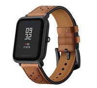 AISPORTS 20mm Bracelet de Montre Compatible avec Samsung Galaxy Watch 4/4 Bracelet Classique Cuir Doux Creux Respirant Sport Bracelet de Remplacement pour Galaxy Watch 3 41mm/42mm/Active/Active 2
