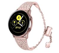 AISPORTS 22mm Bracelet de Montre à Dégagement Rapide Compatible pour Garmin Vivoactive 4 Bracelet,Bracelet Diamant Bijoux Bracelet de remplacement pour GTR 2/GTR 2e/GTR 47mm/Stratos