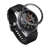 AISPORTS Bague de Lunette Compatible avec Samsung Gear S3 Frontier/Classic Bezel, Anti-Rayures en Acier Inoxydable Lunette en Métal Styling Cadran Housse de Protection pour Samsung Galaxy Watch 46mm