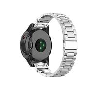 AISPORTS Bracelet de Montre à Ajustement Rapide 20mm Compatible avec Garmin Fenix 7S/6S/6S Pro/5S/5S Plus Bracelet en Acier Inoxydable, Boucle en Métal Bracelet de Remplacement pour Garmin D2 Delta S