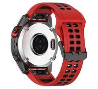 AISPORTS Bracelet de Montre à Ajustement Rapide 20mm Compatible avec Garmin Fenix 7S/6S/6S Pro/5S/5S Plus Bracelet en Silicone, Bracelet Respirant Doux pour Garmin Instinct 2S/Descent Mk2S/D2 Delta S