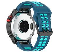 AISPORTS Bracelet de Montre à Ajustement Rapide 22mm Compatible avec Garmin Forerunner 745/935/945/955 Bracelet en Silicone, Bracelet de Respirant pour Garmin Fenix 7/6/6 Pro/5/5 Plus/Quatix 7/6/5