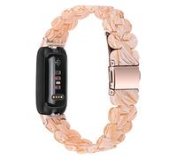 AISPORTS Bracelet en Résine Compatible avec la Sangle Fitbit Inspire 3, Bracelet Léger en Résine Cristal avec Fermoir à Boucle en Métal Bracelet de Remplacement pour Fitbit Inspire 3 Fitness Tracker