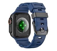 AISPORTS Compatible avec Apple Watch Strap 49mm 46mm 45mm 44mm 42mm Bracelet en Silicone. Bracelet de Remplacement Respirant en Silicone pour Apple Watch Ultra 2/Ultra/Series 10/9/8/7/6/5/4/3/2/1