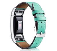 AISPORTS Compatible avec Fitbit Charge 2 Bracelet Femme, Fitbit Charge 2 Bracelet en Cuir Doux Respirant Sport Bracelet Boucle en Métal Bracelet de Remplacement pour Fitbit Charge 2 Fitness Tracker