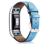 AISPORTS Compatible avec Fitbit Charge 2 Bracelet Homme, Fitbit Charge 2 Bracelet en Cuir Doux Respirant Sport Bracelet Boucle en Métal Bracelet de Remplacement pour Fitbit Charge 2 Fitness Tracker