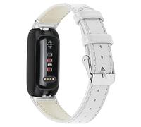 AISPORTS Compatible avec Fitbit Inspire 3 Bracelet en Cuir,Bracelet de Sport Doux et Respirant en Métal avec Fermoir à Boucle Classique Bracelet de Remplacement pour Fitbit Inspire 3 Activity Tracker
