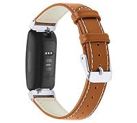 AISPORTS Compatible avec Fitbit Inspire/Inspire HR Bracelet en Cuir pour Femmes, Bracelet Sport Respirant Doux et Mince Bracelet de Remplacement pour Fitbit Inspire/Inspire HR/Ace 2 Fitness Tracker