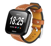 AISPORTS Compatible avec Fitbit Versa 2 Bracelet pour Femme Homme,Fitbit Versa Bracelet Cuir Fermoir à Boucle en Métal Bracelet Bracelet de Remplacement pour Fitbit Versa 2/Versa/Versa Lite Smartwatch