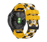 AISPORTS Compatible avec Garmin Approach S62/S60 Bracelet en Silicone, Bracelet de Montre à Ajustement Rapide de 22mm pour Garmin Quatix 7/6/5/Epix 2/Instinct 2/Instinct/Instinct Crossover