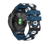AISPORTS Compatible avec Garmin Fenix 7/6/6 Pro/5/5 Plus Bracelet en Silicone, 22mm de Montre à Ajustement Rapide Bracelet de Remplacement pour Garmin Forerunner 745/935/945/955/965/Approach S62/S60