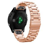 AISPORTS Compatible avec Garmin Instinct 2S Bracelet Acier Inoxydable,20mm Bracelet de Montre à Ajustement Rapide Bracelet Boucle en Métal Bracelet de Remplacement pour Garmin Descent Mk2S/D2 Delta S