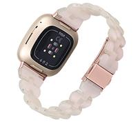 AISPORTS Compatible avec Les Bracelets Fitbit Versa 4 Strap/Fitbit Sense 2 en Résine pour Femmes, Bracelet Sport Fin et Léger en Résine, Réglable Bracelet de Rechange pour Fitbit Versa 4/Sense 2