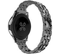AISPORTS Compatible avec Samsung Galaxy Watch Active 2 Bracelet, 20mm Quick Release Slim Glitter Diamant Bijoux Bracelet Boucle M¨¦tallique Bracelet de Remplacement pour Galaxy Watch3 41mm/42mm/Active