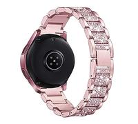 AISPORTS Compatible pour Amazfit GTS 2/GTS 2e/GTS/GTR 42mm Bracelet, 20mm Sangle à Dégagement Rapide Bling Glitter Diamant Bijoux Bracelet en Métal Bracelet De Remplacement Pour Amazfit Bip/Bip Lite