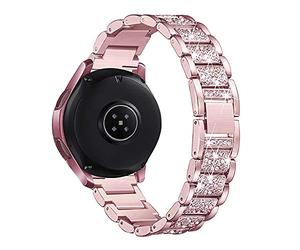 AISPORTS Compatible pour Amazfit GTS 2/GTS 2e/GTS/GTR 42mm Bracelet, 20mm Sangle à Dégagement Rapide Bling Glitter Diamant Bijoux Bracelet en Métal Bracelet De Remplacement Pour Amazfit Bip/Bip Lite