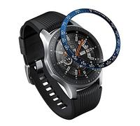 AISPORTS Lunette Anneau Compatible avec Samsung Galaxy Watch 46mm, Boucle Adhésif Couverture Anti-Rayures Lunette Métal Styling Cadran Housse de Protection Pour Samsung GearS3 Frontier/Classic