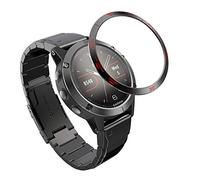 AISPORTS Lunette Styling Compatible avec Garmin Fenix 5/Fenix 5 Plus Lunette Anneau Adhésif Protection Anti-Rayures Lunette en Acier Inoxydable Métal Boucle Cadran Housse De Protection pour Fenix 5