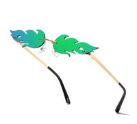 aisswzber Lunettes de soleil en forme de feu pour Halloween - Accessoires de vampire gothique