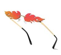 aisswzber Lunettes de soleil en forme de feu pour Halloween - Accessoires de vampire gothique