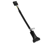 Aisuoka 15Cm USB 3.0 20 Broches en-TêTe Mâle vers USB 2.0 9 Broches Câble Adaptateur