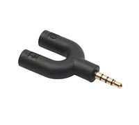 Aisuoka Adaptateur de Type U Double Prise Casque 3,5 MM Câbles Audio Splitter Microphone 2 en 1 Connecteur Pivotant pour Android