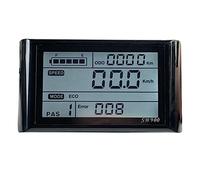 Aisuoka Ebike SW900 LCD Display Control Compteur de Vitesse pour VéLo éLectrique SM Plug Record Instrument Control/Setting 24-72V