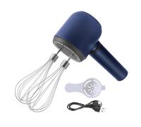 Aisuoka Mélangeur à Main sans Fouet Électrique à Double Bâton Mélangeur Électrique Portable Rechargeable par USB Batteur à Œufs à 3 Vitesses pour la Cuisson