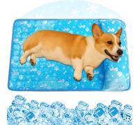 Aisuowa Tapis Rafraîchissant Chien et Chat, Tapis Fraicheur Chienavec Gel Solide Non Toxique,Durable,Imperméable, Couverture Rafraichissante Chiens pour L'été