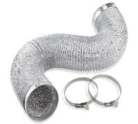 AITAF Tuyau Ventilation pour Hotte Aspirante Conduit D’Air Tuyau D'évacuation d'air Ø 80/100/110/120/150/160/170/180/200mm avec 2 Colliers De Serrage en Acier (Color : 5m, Size : 150mm)