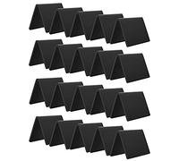 AITEE Lot de 20 mini tableaux noirs en acrylique transparent pour décoration de table, petits tableaux noirs pour mariages, fêtes d'anniversaire, messages, buffets, boulangerie et vente au détail