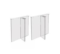 AITEKODVG 2 Pack Transparent Acrylic Desk Mots pour DIY Home Projects Remplacement Table Meubles Jois avec Une capacité de 150 kg 40 * 71cm