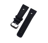 AITEKODVG 28 mm Classical Greatin Leather Watch Band avec rivet pour sept bracelets de montre Black Brown Brown Bracelet (couleur: gris noir, taille: 28 mm)