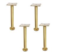 AITEKODVG 4 PCS Meubles RÉGLABLES MÉTALES 10 32 cm Ligne de Support de lit Heavy Duty pour lit/canapé/Armoire/canapé/Commode/Table des Jambes de Remplacement de Hauteur réglable (Or 10 cm / 3,9