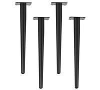 AITEKODVG 4pcs Black Cone Metal Table Mots de 72 cm / 28,3 Pouces de Meubles de Section de Long pour Remplacement de Bricolage sur Les chaises de Tables et Plus Encore