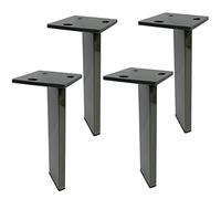 AITEKODVG 4pcs Mobilier en Acier Inoxydable Lignes 15,7 Pouces de Table de Table en métal Riser Riser Remplacement des Jambes pour TV.
