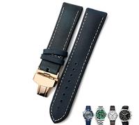 AITEKODVG Bandonnées de montre en cuir 21 mm 22 mm 22 mm Brands de montre brun noir pour pour Omega Seamaster 300 pour Hamilton pour pour IWC pour le bracelet tissot