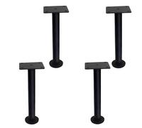 AITEKODVG Hauteur réglable Le lit de Support des Jambes Ensemble de 4 Pattes de Meubles en métal 10 32 cm pour lit/canapé/Armoire/canapé/Commode/Table de Remplacement des Jambes (Noir 32 cm / 12,6