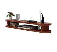 AITEKODVG Meuble TV Meuble TV Flottant Mural Meuble TV Support de Rangement de Divertissement multimédia à Domicile Support de Rangement de Fond Mural pour boîte de câble Satellite DVD/B/120Cm