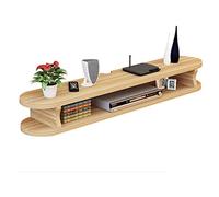 AITEKODVG Meuble TV Meuble TV Flottant Mural Meuble TV Support de Rangement de Divertissement multimédia à Domicile Support de Rangement de Fond Mural pour boîte de câble Satellite DVD/D/120Cm