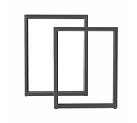 AITEKODVG Pieds de Table, Ensemble de 2 Pattes de Table en métal industrielles, Jambes de Bureau Lourdes, Jambes en métal pour Banc de Meubles de Table bricolo