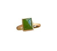 AITEKODVG Silant S925 avec anneau carré vert jade naturel