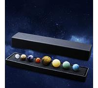 AITELEI Système Solaire Huit planètes décorations dégringolé Chakra Reiki guérison Cristal Pierres précieuses Boule Ensemble Bureau à Domicile décorations de Bureau